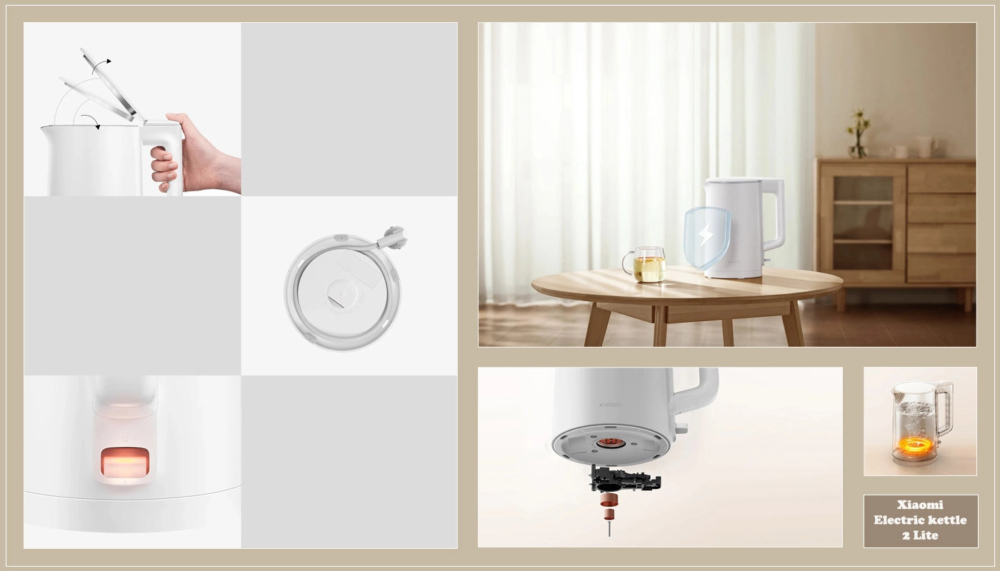 خرید کتری برقی شیائومی مدل Xiaomi Electric kettle 2 Lite